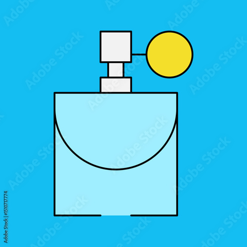 Perfume aroma single icon vector illustration