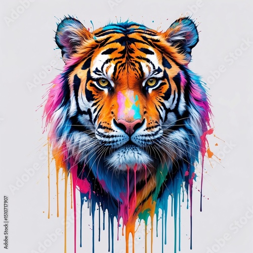tiger head vector illustration