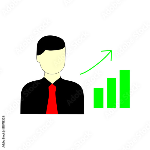 Business Startup Doodle Vector Illustration with Colorful Outline Icons