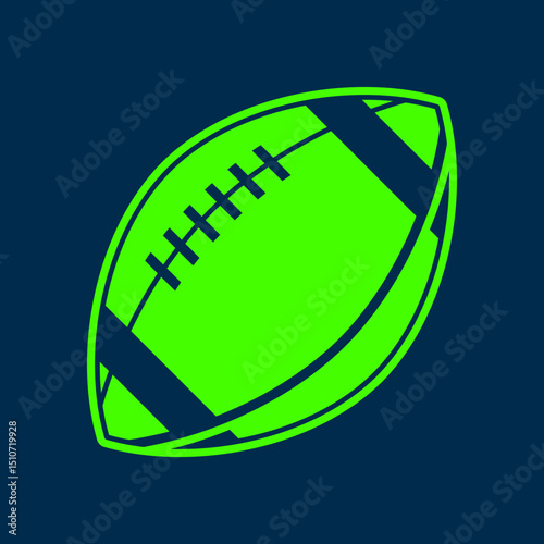 Football trendy artwork pleasant abstract vector illustration colorful practical design