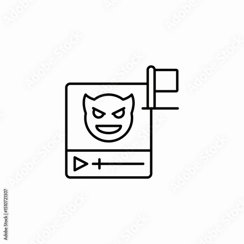 report abuse icon sign vector