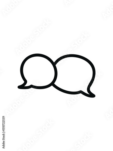 chat message,  communication icon