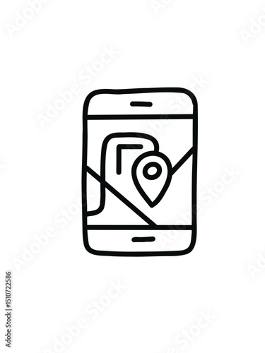 phone with geolocation, route tracking