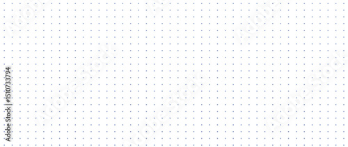 White paper bg with dotted grid for memo. Graph pattern template. Notebook