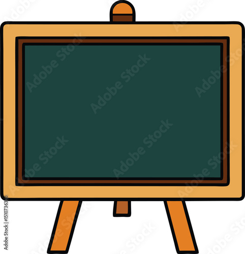 chalkboard icon clipart vector on transparent background
