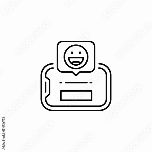 happy review icon sign vector