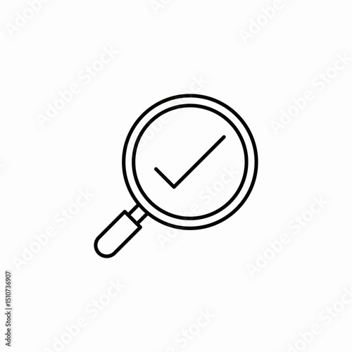inspection check icon sign vector