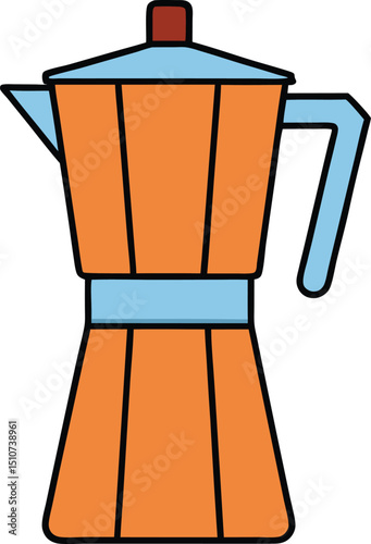 coffee maker icon clipart vector on transparent background