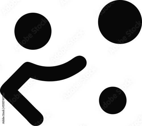 Single sport activity icon emoji character design