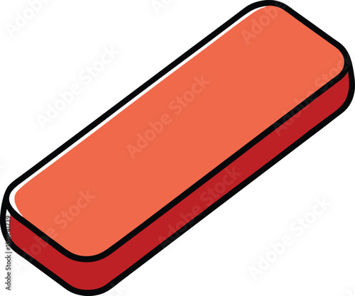 eraser icon clipart vector on transparent background