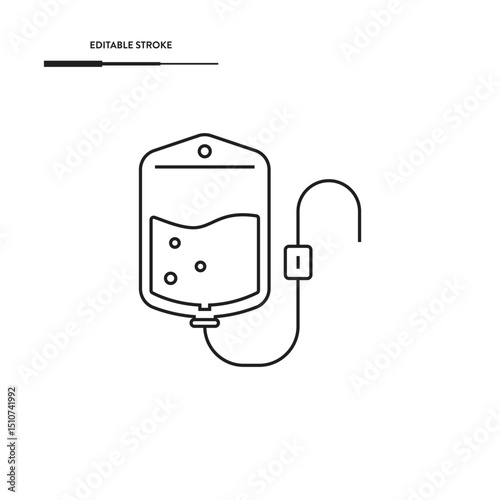 Medical Serum Icon Vector Design.