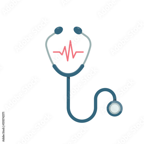 Medical Stethoscope Icon Vector Design.