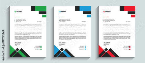 Professional creative corporate official letterhead design template in A4 size. Template design for letterhead, stationery, identity, document, branding, and layout design for your business project.