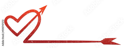 The stylized symbol with arrow and red heart.
