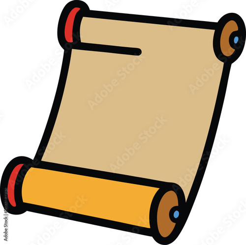 history scroll icon clipart vector on transparent background
