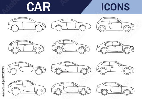 Detailed line drawing of a classic car in various perspectives.

