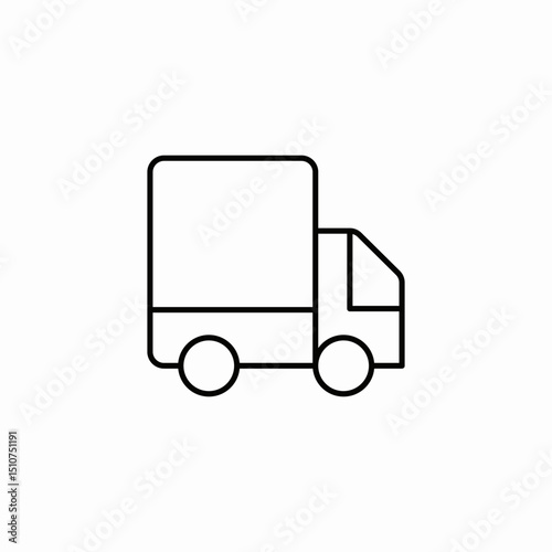 delivery truck icon sign vector