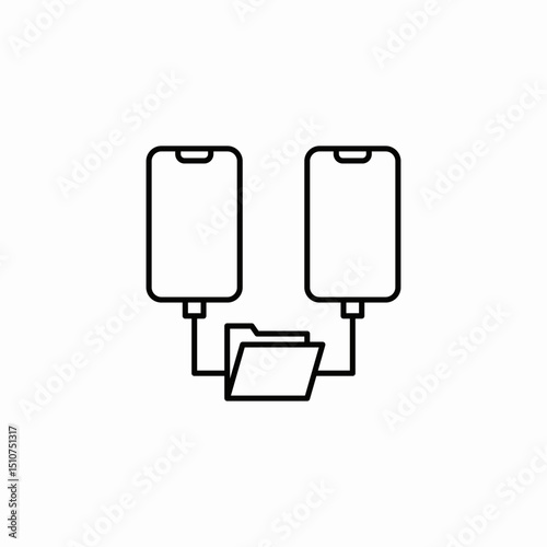 device synch icon sign vector