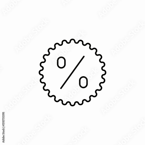 discount label icon sign vector
