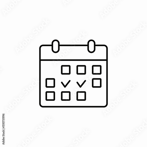 event calendar icon sign vector