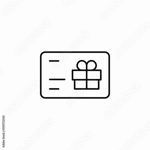 gift card icon sign vector