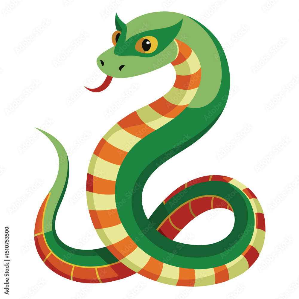 Fototapeta premium paithon vector image on white background