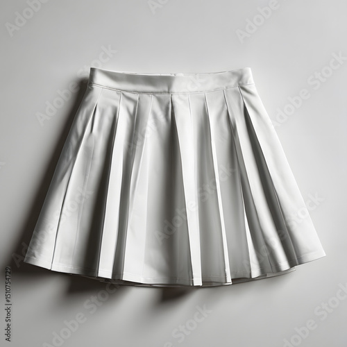 Isolated image of a skirt on white background, sharp focus, minimal shadows