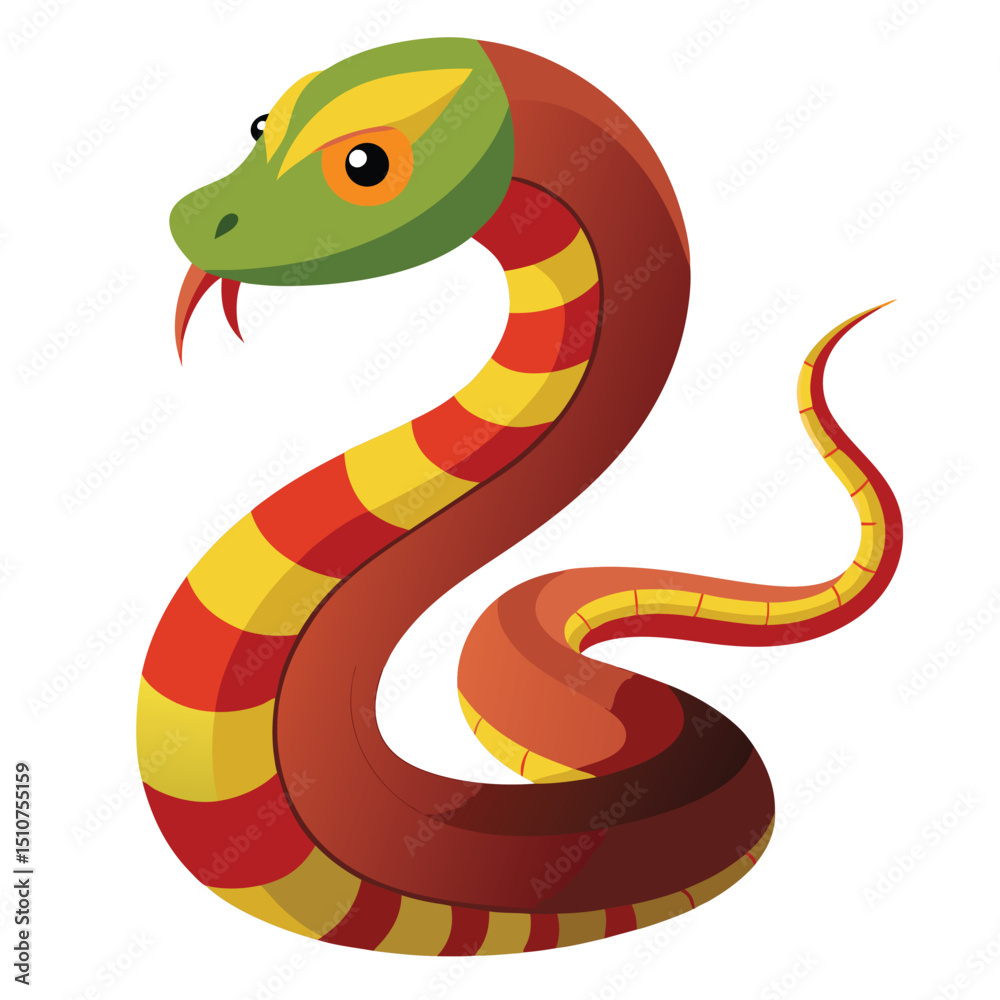 Fototapeta premium paithon vector image on white background