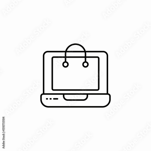 online business icon sign vector