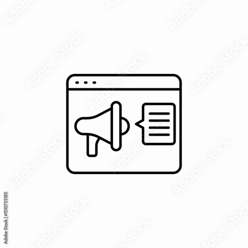 online marketing icon sign vector