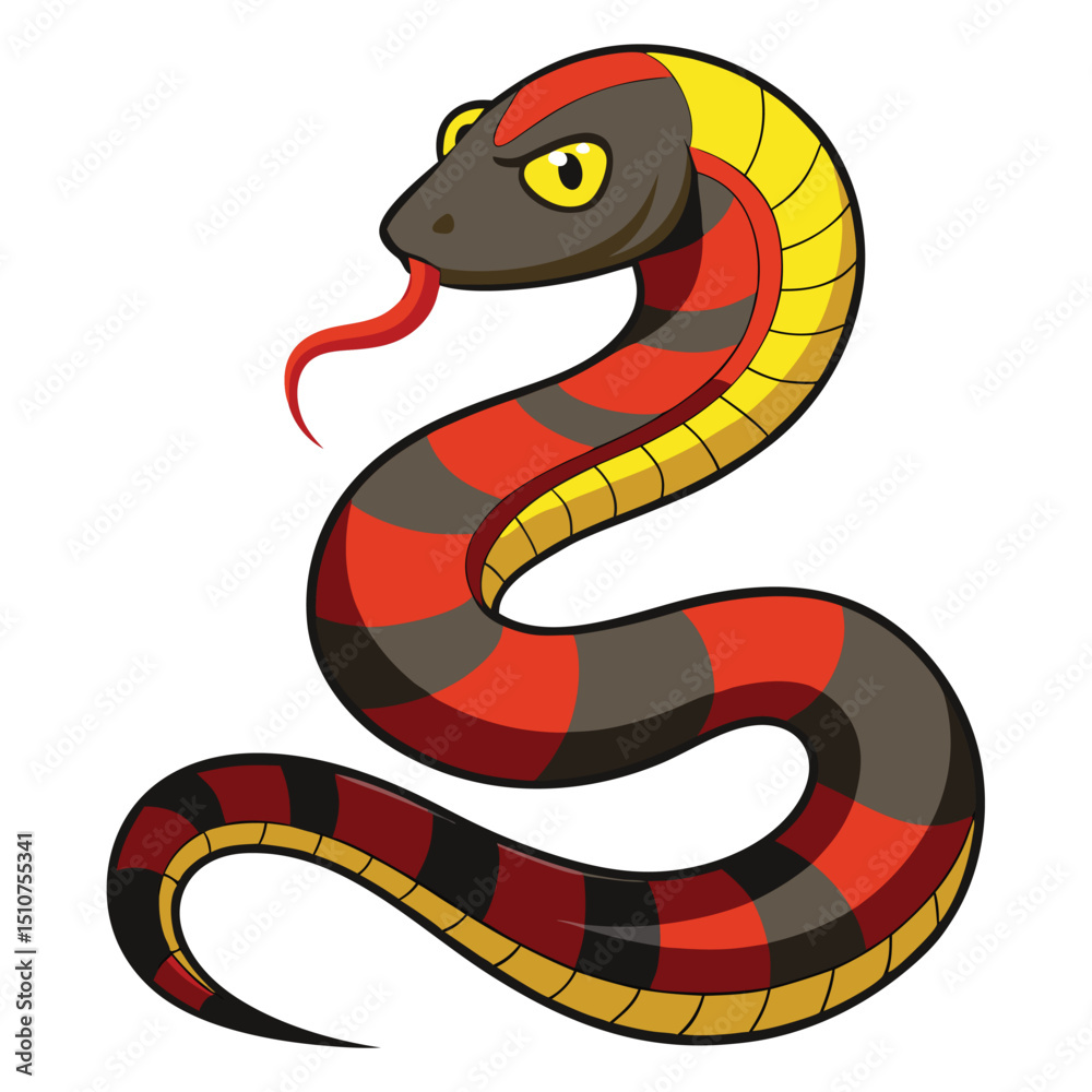 Obraz premium paithon vector image on white background