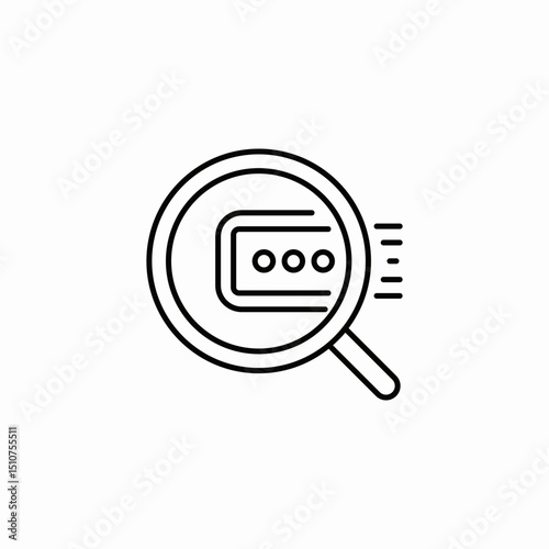 password search icon sign vector