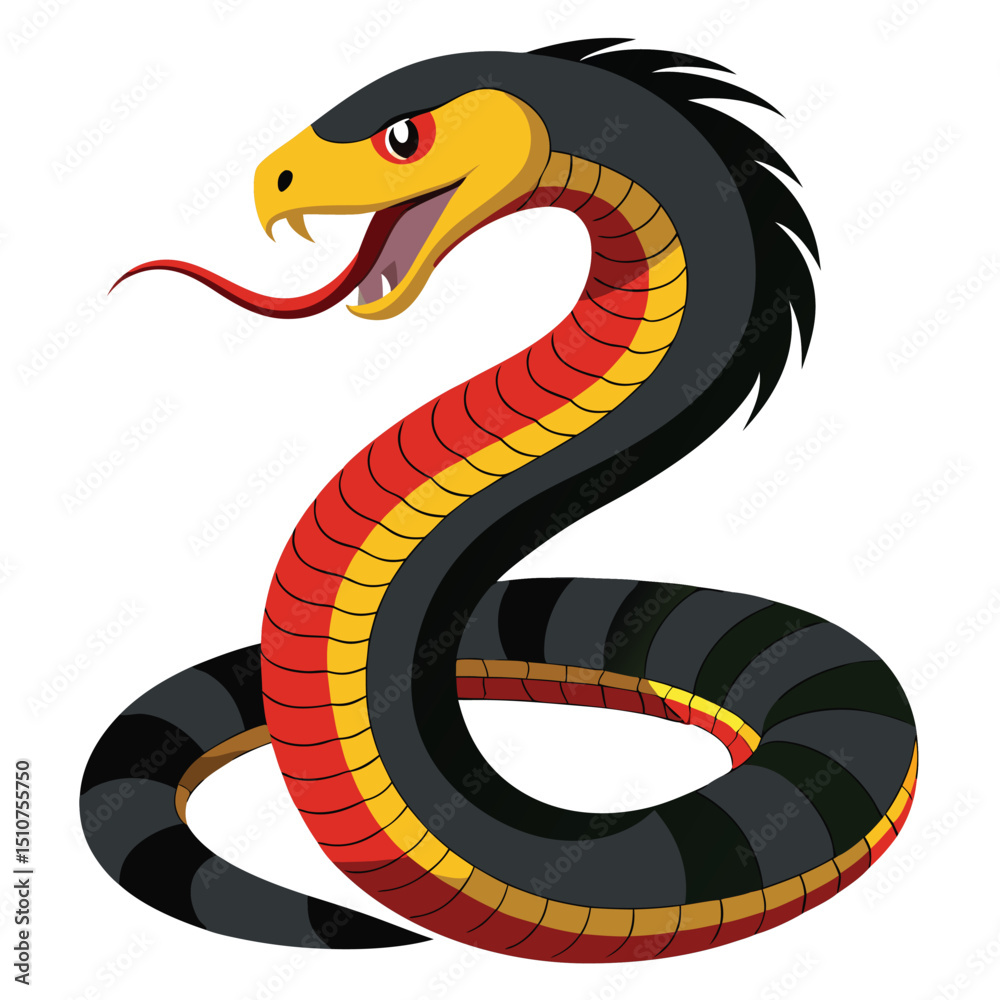 Fototapeta premium paithon vector image on white background