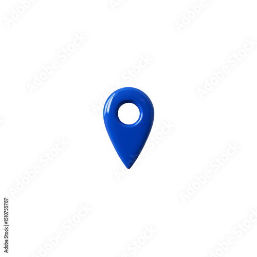 Blue map pin icon isolated on transparency background, symbolizing location or navigation. simple design is commonly used in digital maps and applications Free Download Blue map pin icon isolated on transparency background, symbolizing location or navigation. simple design is commonly used in digital maps and applications - GFXLoad
