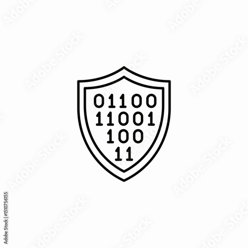 secure code icon sign vector