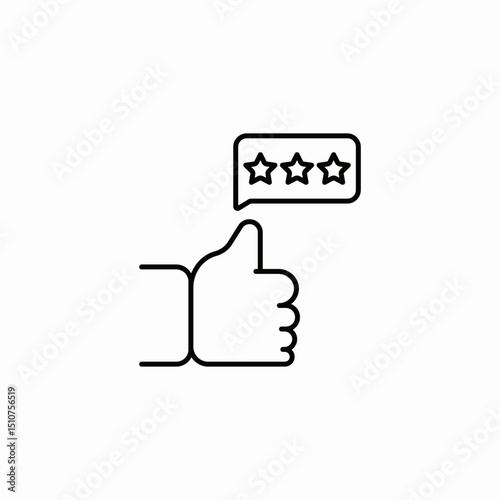 starred like review icon sign vector