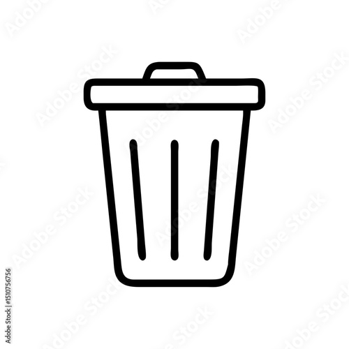 An icon showing a trash can, representing the waste disposal and recycling sector.