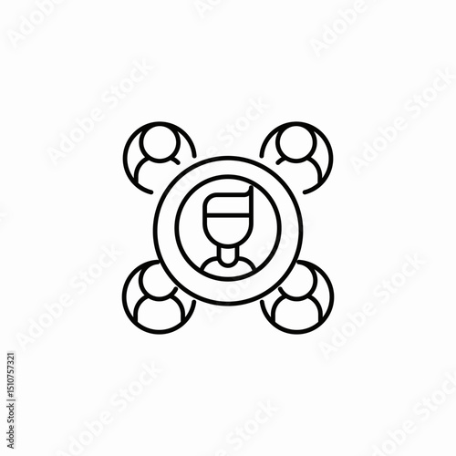 user interaction icon sign vector
