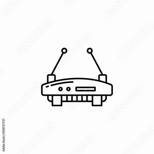 wifi router icon sign vector