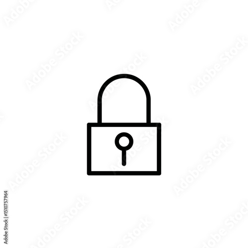 Lock icon symbolizes secure protection on white background Free Download Lock icon symbolizes secure protection on white background - GFXLoad