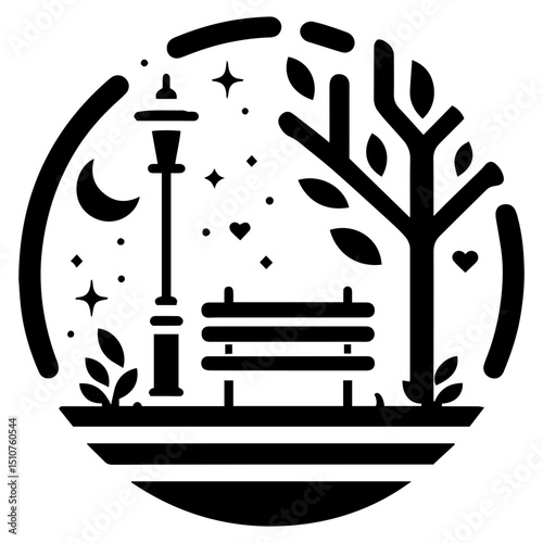 Ornamental elegance woven into softly glowing urban love designs