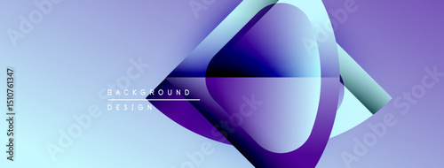 Abstract fluid shapes, purple hues, light background. Modern design elements create dynamic visual impact. Smooth gradients present depth.