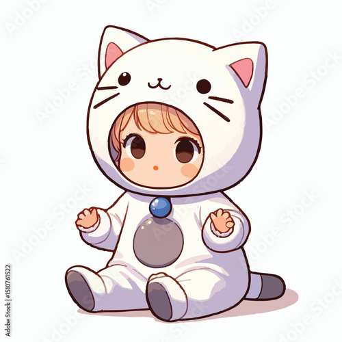 children wearing cat costumes