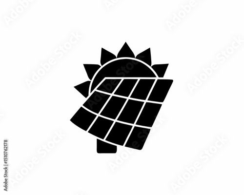 creative details solar panel icon vector illustration	