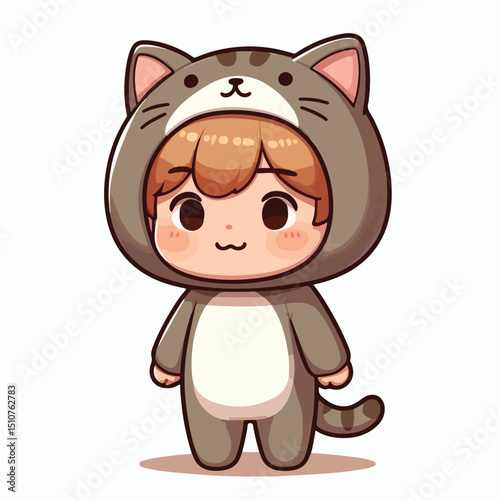 children wearing cat costumes