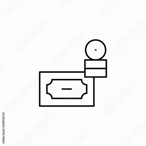 money savings icon sign vector