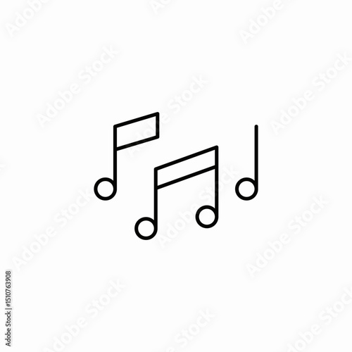 music notes icon sign vector
