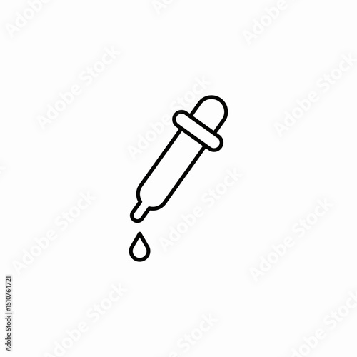 pipette drop icon sign vector