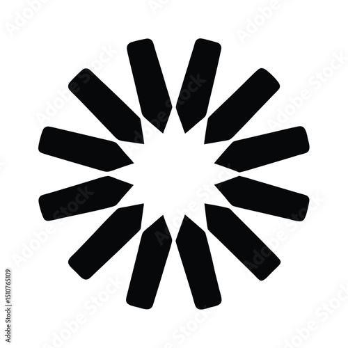 Mobile app developer element isolated loading spinner on white background