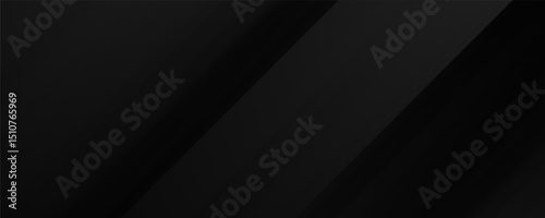 Dark neutral background for wide banner, design template - digital illustration